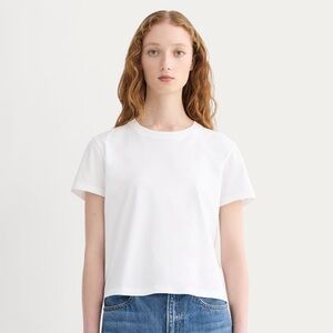 Everlane The Box-Cut Tee in Essential Cotton - White (3 shirts)